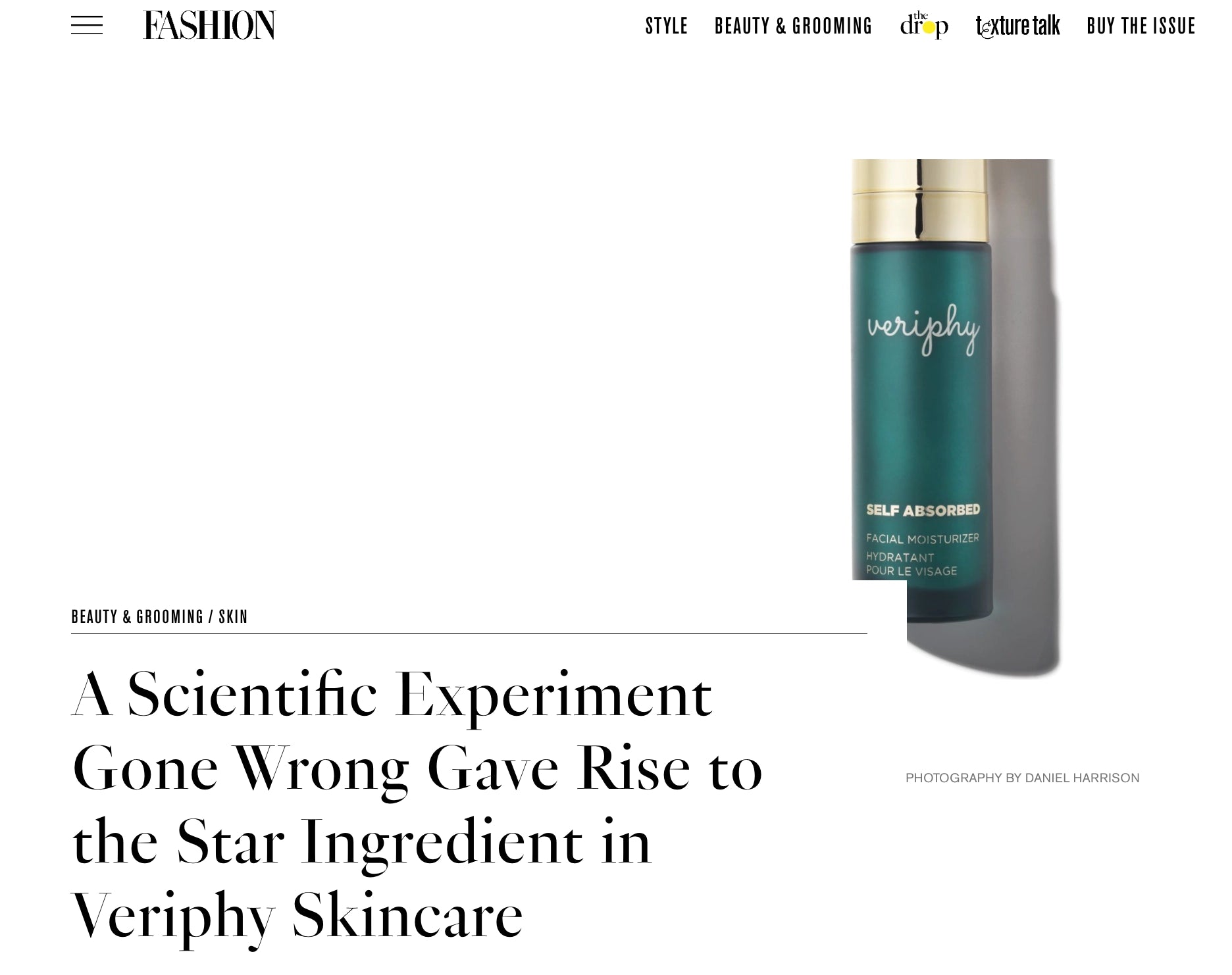 Veriphy Skincare Featured In Fashion Magazine