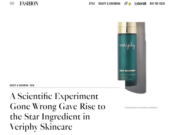Veriphy Skincare Featured In Fashion Magazine