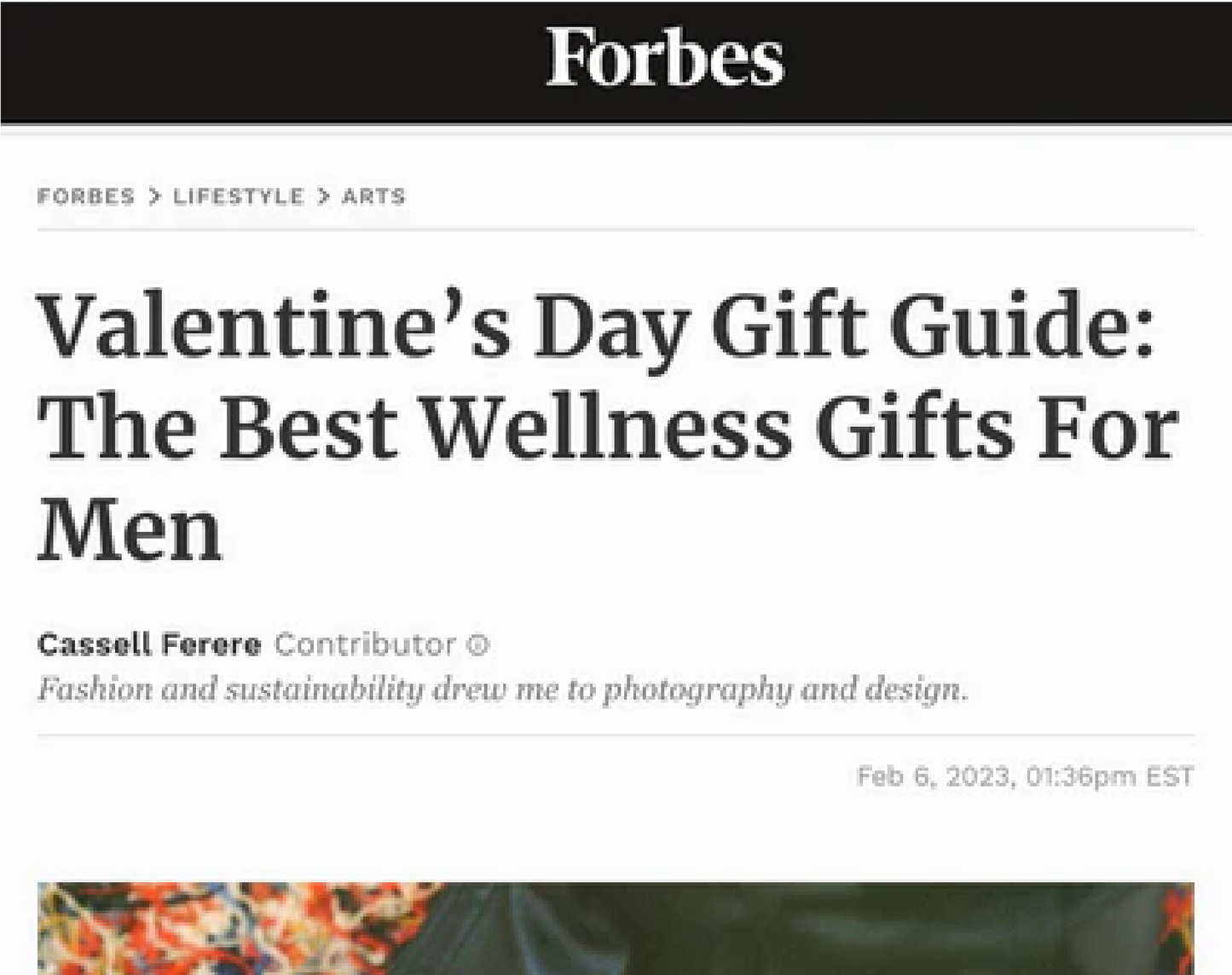 Veriphy Skincare featured in Forbes Magazine