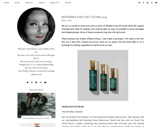 Veriphy Skincare Featured In Wrapped Up N U Blog